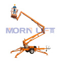 Towable Man Trailer Mounted Cherry Picker Tracked Boom Lift With Ce Iso